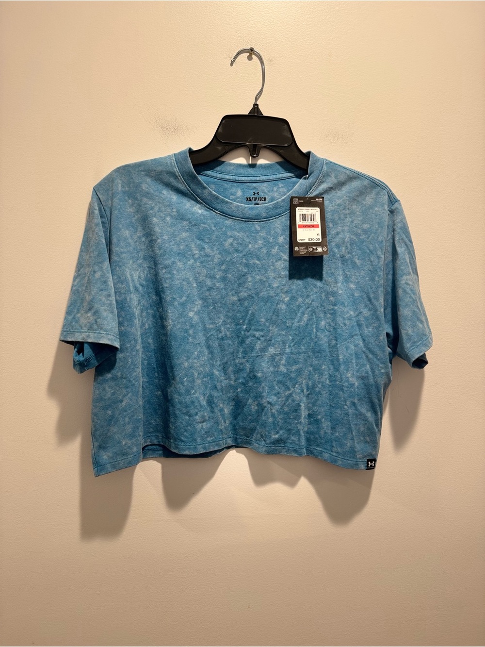 Under Armour Light Blue Tie-Dye Short Sleeve Tee